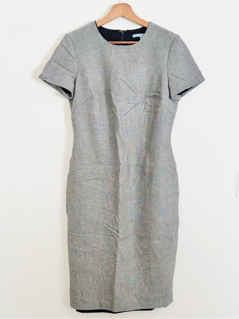Antonio Melani Short-Sleeve Sheath Dress in Gray